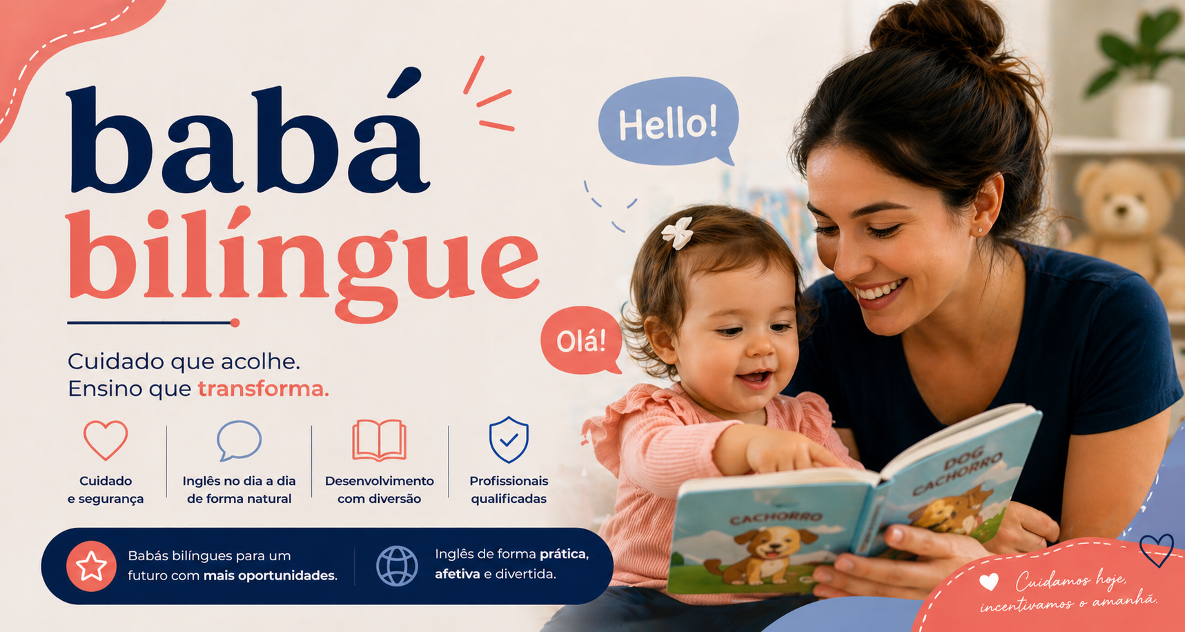 Babá Bilíngue – Cuidado Infantil com Estímulo ao Inglês e Desenvolvimento Cognitivo