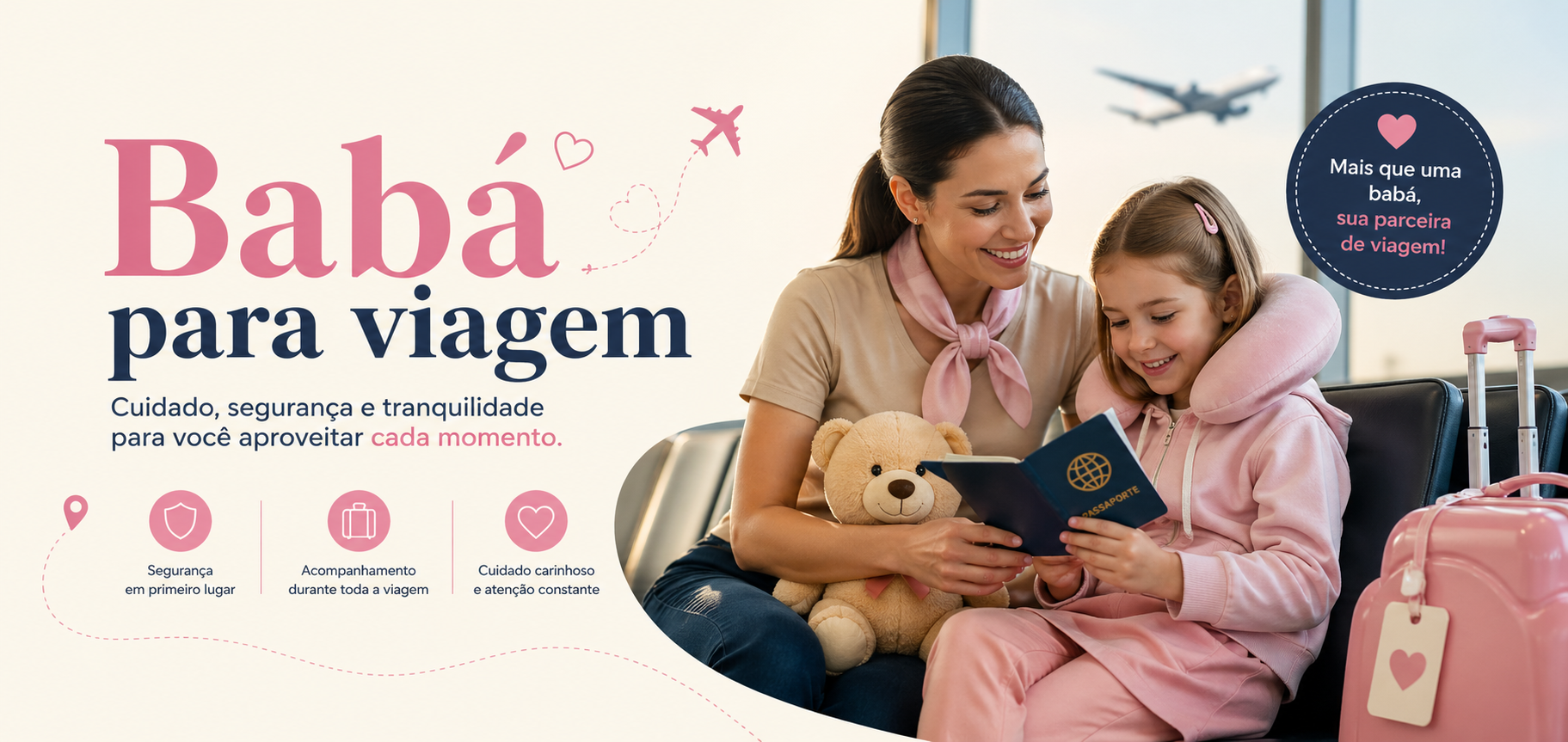 Babá para Viagem – Apoio Completo para Crianças Durante Deslocamentos e Férias